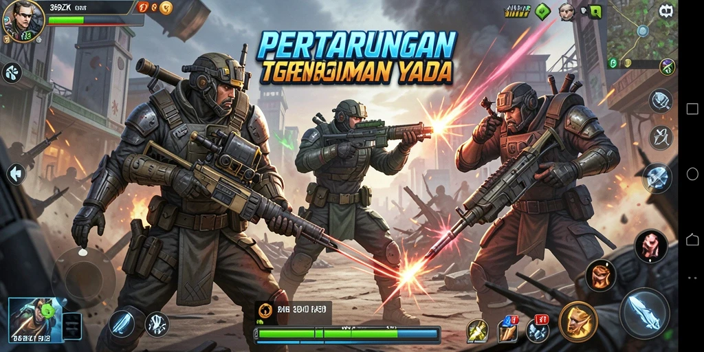 Tampilan pertarungan seru dalam game 369ZK.