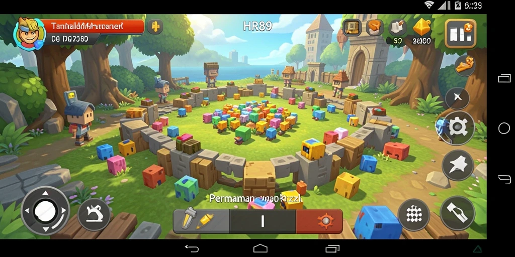 Tampilan gameplay HR89 dengan level puzzle yang menarik.