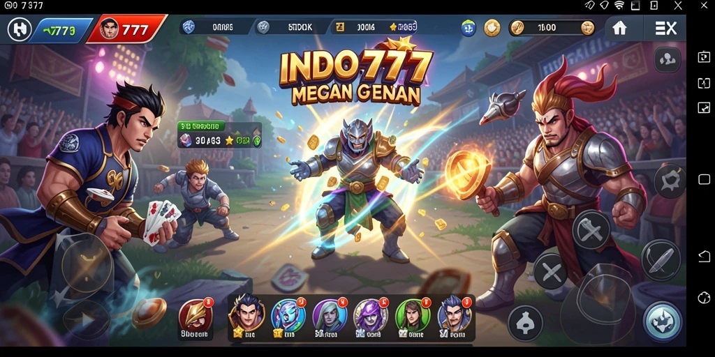 Gambaran gameplay INDO777 yang mendebarkan dengan strategi yang intens.