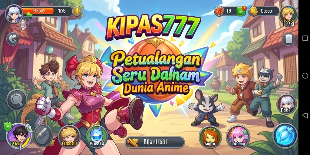 Tampilan menarik dari gameplay KIPAS777 dengan karakter anime.