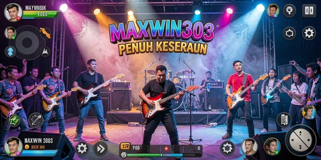 Tampilan screenshot MAXWIN303 yang menunjukkan serunya gameplay musik.
