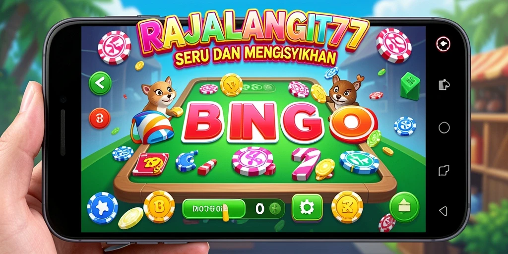Tangkapan layar utama RAJALANGIT77 yang menampilkan gameplay Bingo yang seru.